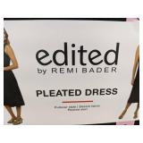 Remi Bader Edited Pleated Dress - Size S Black - Brand New