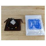 Bonny Boxx Black and Brown Beaded Adjustable Bracelet - Brand New