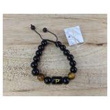 Bonny Boxx Black and Brown Beaded Adjustable Bracelet - Brand New