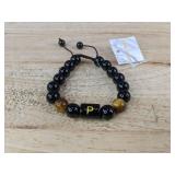 Bonny Boxx Black and Brown Beaded Adjustable Bracelet - Brand New