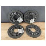 4 Standard 2.5 LBS Weight Plates - Brand New *T