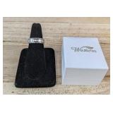 Wuziven Moissanite Ring 925 Sterling Silver, Unisex Size 8 - Brand New