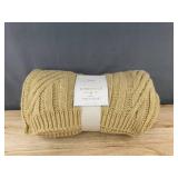 Threshold Throw Studio McGee 50" x 60" Tan - Brand New