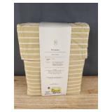 Threshold Performance Sheet Set - King Size - Yellow Striped - Brand New