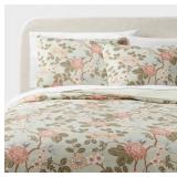 Threshold King Floral Print Duvet Set $79 Retail - New