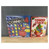 Hasbro Gaming Connect 4 & Tower Stack - Brand New *T