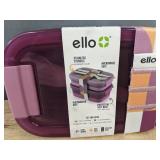 Ello Lunch Stack 2-Pack - Leak-Proof Dishwasher Safe Microwave Safe - Brand New *T