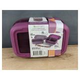 Ello Lunch Stack 2-Pack - Leak-Proof Dishwasher Safe Microwave Safe - Brand New *T