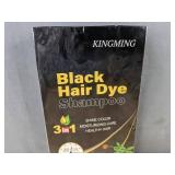 KINGMING Black Hair Dye Shampoo 3 in 1, 500ml - Brand New