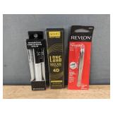 Revlon Slant Tweezers, ALIVER Professional Long Volume Mascara 4D and Lash & Brow Serum - Brand New