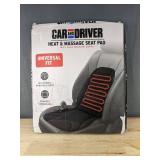 Car and Driver Heat & Massage Seat Pad, Universal Fit - Brand New