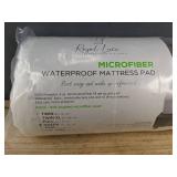 Royal Luxe Queen Microfiber Waterproof Mattress Pad - Brand New