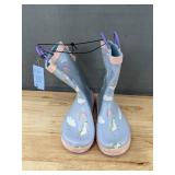 Meahyn Toddler Unicorn Waterproof Rain Boots Size 13 - Brand New