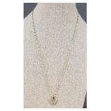 14K Gold Plated Butterfly 18" Necklace - Brand New