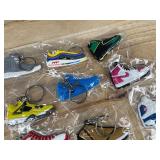 20 Brand New Nike, Air Jordan, Air Max, Kobe Sneaker Shoe Keychains