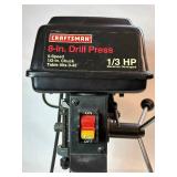 Craftsman 8" Drill Press 5 Speed 1/3HP 1/2" Chuck Model 137.219080 Serial # RAY31