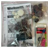 Dremel Moto-Tool Model 395, Dremel Accessories and Case plus Worksmith 301 pc Rotary Tool Accessory Set