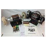 Craftsman 6" Buffer and Cal-Hawk 6" Bench Grinder with Polishing Compounds