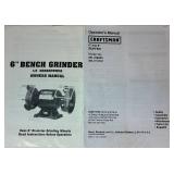 Craftsman 6" Buffer and Cal-Hawk 6" Bench Grinder with Polishing Compounds