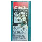 Makita JR3020 9.3 Amp Reciprocating Saw in Case