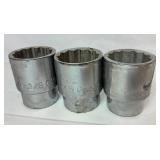 21 pc Socket and Ratchet Set 3/4" Drive in Metal Case