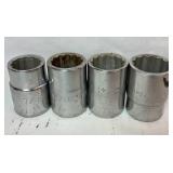 21 pc Socket and Ratchet Set 3/4" Drive in Metal Case