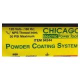 Chicago Powder Coating System Model 94244 with Containers of Paint