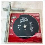 Milwaukee Tilt-Lok 7 1/4" Heavy Duty Circular Saw 13 Amp Corded Model 6365 with Additional Blades and Metal Carrying Case