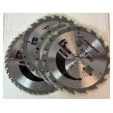 Milwaukee Tilt-Lok 7 1/4" Heavy Duty Circular Saw 13 Amp Corded Model 6365 with Additional Blades and Metal Carrying Case