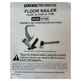 Central Pneumatic 2 in 1 Flooring Nailer for Hardwood Floors