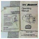 Robinair Cooltech Two Stage High Performance Vacuum Pump Model 15434  4 CFM