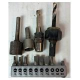 Huge Assortment of Screwdriver Bits, Drill Bits, Hex Bit Sockets, Hole Saws and Speedbor Bits