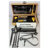 Meausuring Tool Bundle & Hobby Knife Set Bundle  - Digital Caliper & Spring Caliper with 38 pc Knife Set