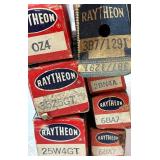 Collection of Vintage Electronic Vacuum Tubes - Variety of Brands and Sizes