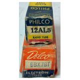 Collection of Vintage Electronic Vacuum Tubes - Variety of Brands and Sizes