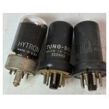Collection of Vintage Electronic Vacuum Tubes - Variety of Brands and Sizes