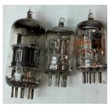 Collection of Vintage Electronic Vacuum Tubes - Variety of Brands and Sizes