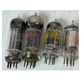 Collection of Vintage Electronic Vacuum Tubes - Variety of Brands and Sizes