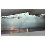 War Dragon Sword with Embossed Metal Handle and Wooden Scabbard