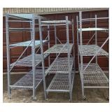 Three Heavy Duty Storage Shelving Units