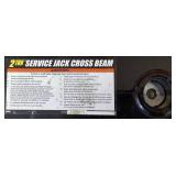 Daytona 3 Ton Super Duty Floor Jack DJ3000 with Daytona 2 Ton Floor Jack Cross Beam CB200