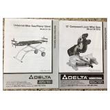 Delta 12" Compound Laser Miter Saw Model 36-322L and Delta Universal Miter Sw Stand Model 36-136