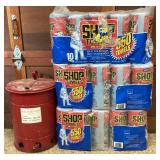 6 Gal Oil Rag Can and 30 Rolls of Scotts Shop Towels