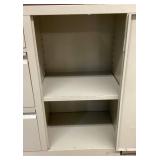 Two Metal Garage Storage Units - 3 Drawer, One Shelf Cabinets