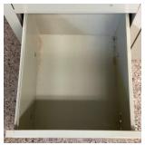 Two Metal Garage Storage Units - 3 Drawer, One Shelf Cabinets