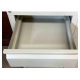 Two Metal Garage Storage Units - 3 Drawer, One Shelf Cabinets