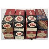 CBS and CBS-Hytron Electron Vacuum Tubes - 34 Boxes, various sizes