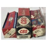 CBS and CBS-Hytron Electron Vacuum Tubes - 34 Boxes, various sizes