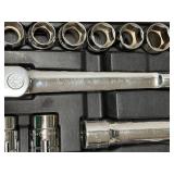 GearWrench Vortex Pass Thru Ratchet Set 25 pcs 1/2" Drive Size