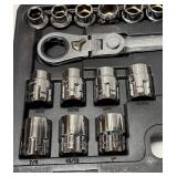 GearWrench Vortex Pass Thru Ratchet Set 25 pcs 1/2" Drive Size